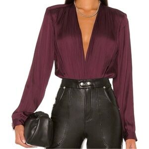 PAIGE Deep Burgundy Blouse